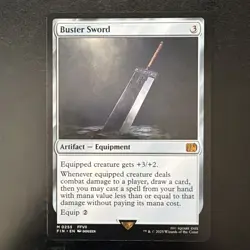 BUSTER SWORD Final Fantasy FIN Magic MTG MINT CARD - Image 1