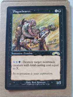 Magic The Gathering Exodus Plaguebearer #71/143 LP/NM Rare 1998 2 - Image 1
