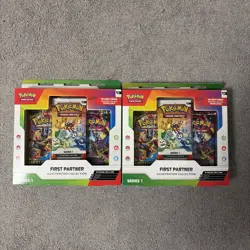2 x Pokemon First Partner Illustration Collection Series 1 Sealed New - Image 1