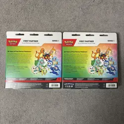 2 x Pokemon First Partner Illustration Collection Series 1 Sealed New - Image 2