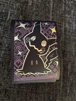 60 X Pokemon TCG Card Sleeve Mimikyu Game NEW Purple Official - Image 1