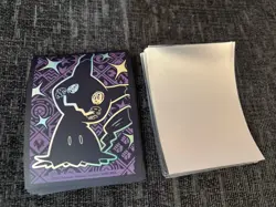 60 X Pokemon TCG Card Sleeve Mimikyu Game NEW Purple Official - Image 3