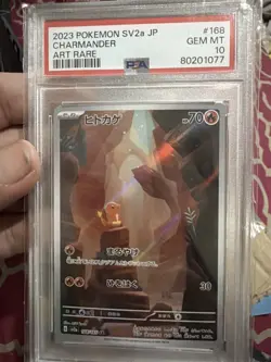 Pokemon Charmander 168/165 Sv2a Card 151 Art Rare Holo PSA 10 Japanese 2023 - Image 1