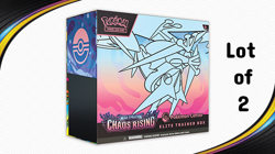 Chaos Rising Pokemon Center ETB Elite Trainer Box Pokemon PREORDER LOT OF 2 - Image 1