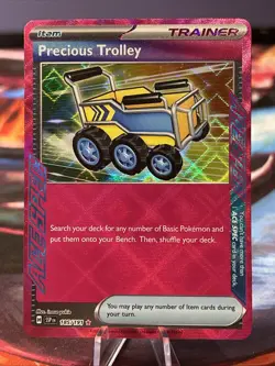 PRECIOUS TROLLEY 185/191: SURGING SPARKS ACE SPEC RARE HOLO TRAINER POKEMON NM/M - Image 1