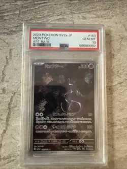 Pokemon Mewtwo AR 183/165 SV2a Japanese Scarlet Violet 151 PSA 10 Gem Mint - Image 1