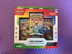 Pokemon TCG First Partner Illustration Collection Series 1 Sealed Case (4) - Image 1
