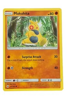 New: 2017 Pokemon TCG Makuhita Sun & Moon 67 Regular Common - Image 1