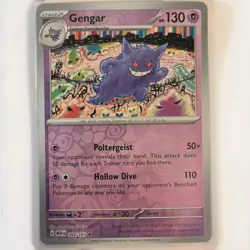 Gengar 094/165 Reverse Holo Rare 151 Pokemon Near Mint - Image 1