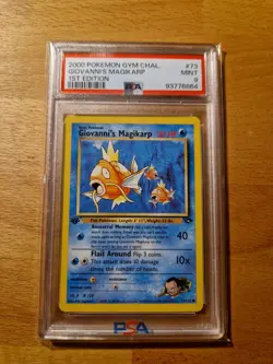 Giovanni's Magikarp Pokemon Sammlerstuck PSA 9 Englisch 2000 Base Set - Image 1