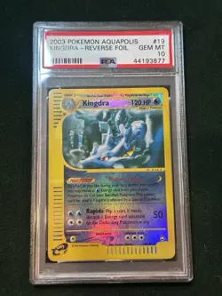 2003 Pokemon Aquapolis Kingdra Reverse Holo #19 PSA 10 Gem Mint - Image 1