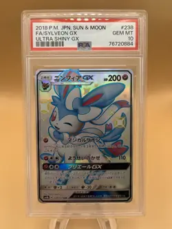 Pokemon Sylveon GX Sm8b Ultra Shiny Secret Rare PSA 10 Holo #238 Japanese - Image 1