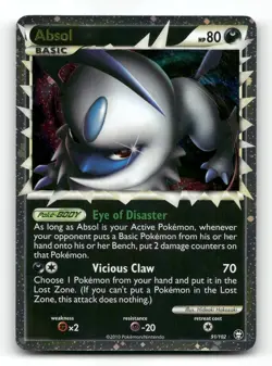 Absol 91/102 - HGSS Triumphant Holo - Pokemon Card NM/M - Image 1
