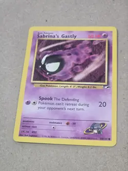 Sabrina's Gastly 93/132 Gym Heroes Common 50 HP Regular Basic Pokemon TCG Card - Image 1