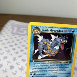 Pokemon Dark Gyarados 8/102 1st Edition Holo Rare Team Rocket LP - Image 2