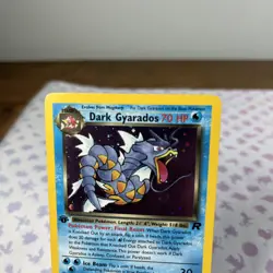 Pokemon Dark Gyarados 8/102 1st Edition Holo Rare Team Rocket LP - Image 3