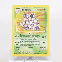 Pokemon TCG - Nidoking 11/102 Base Set Holo Rare WOTC - EXC - Image 2