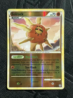 Pokemon TCG Solrock 9/102 Triumphant Reverse Holo Rare (English) - NM - Image 3
