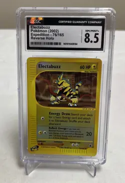 POKEMON 2002 EXPEDITION ELECTABUZZ REVERSE Holo 76/165 CGC 8.5 - Image 1