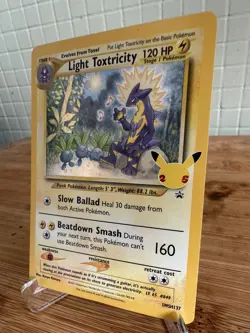 Light Toxtricity Holo SWSH137 Black Star Promo Celebrations Pokemon TCG NM - Image 3