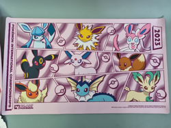 New w Tag - Pokemon Center Exclusive EUIC 2023 Eeveelution Playmat + Bag TCG - Image 3