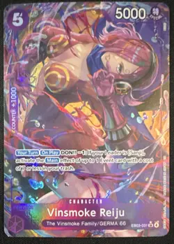 Reiju , One piece Vinsmoke Reiju EB03-031 Special Foil Card Bandai 5000 Power - Image 2