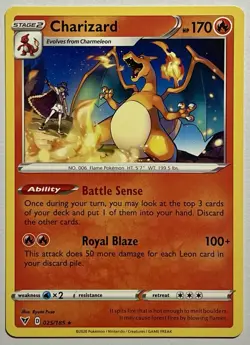 Charizard 025/185 (LP) Rare Sword & Shield: Vivid Voltage 2020 Pokemon Card TCG - Image 1