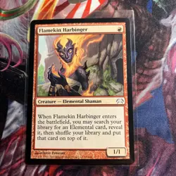Flamekin Harbinger 53 Planechase Regular MTG TCG CARD NM Magic - Image 1