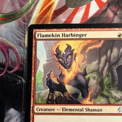 Flamekin Harbinger 53 Planechase Regular MTG TCG CARD NM Magic - Image 2