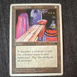 Magic: The Gathering Ashnod's Altar Chronicles Common Artifact Card 1995 English - Image 1