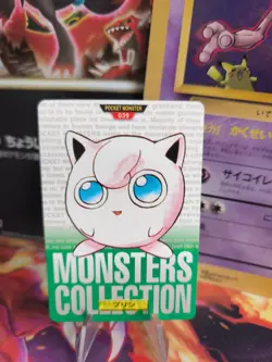 Pokemon Karte Card carddass Monsters collection green 1996 japan Jigglypuff NM - Image 1