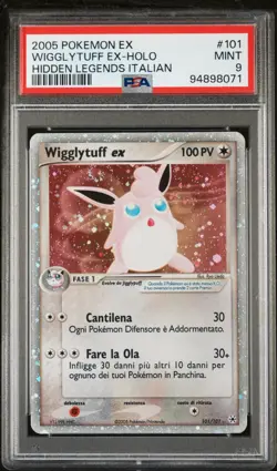 Pokemon PSA 9 Wigglytuff Ex #101 Holo EX Leggende Nascoste 2005 Italiano - Image 2