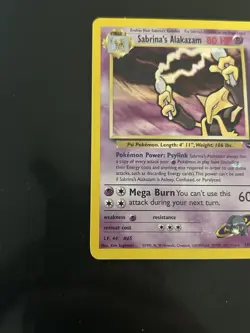 Pokemon TCG Sabrina's Alakazam 16/132 Gym Challenge Holo Rare (MP/HP) - Image 4