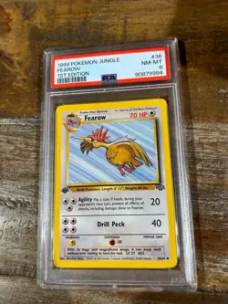 Pokemon 1999 Jungle FEAROW 1ST Edition #36 PSA 8 RARE - Image 1