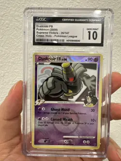 2009 Supreme Victors Dusknoir FB Crosshatch Holo #26 CGC 10/PSA 10 Pokemon - Image 1