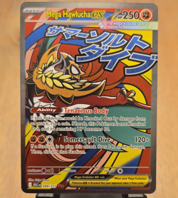 Pokemon Mega Hawlucha EX Full Art Holo Card ASC EN 268/217 - Image 1