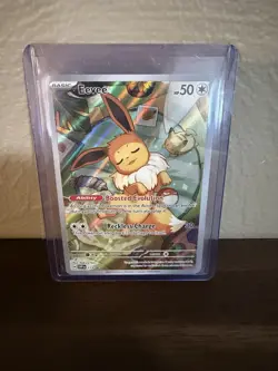 Pokemon Sleeping Eevee Scarlet & Violet Promo Holo Card - Image 1