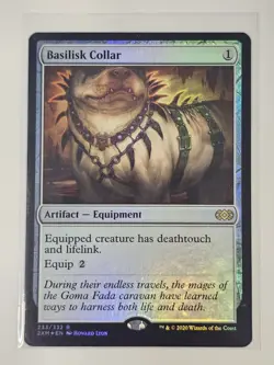 Mtg - Basilisk Collar (Foil) - Double Masters (2XM) - Rare - #233 - NM - Image 1
