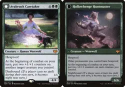 Avabruck Caretaker // Hollowhenge Huntmaster - Foil VOW NM MTG - Image 1