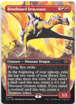 Bonehoard Dracosaur (Borderless) M The Lost Caverns of Ixalan 321 LP - Image 1