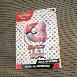 EMPTY Pokemon Scarlet & Violet 151 Booster Bundle Box with 6 Booster Packs - Image 1