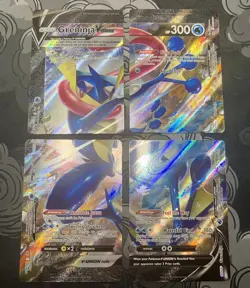 Pokemon TCG Greninja V-Union Holo Card Set of 4, SWSH Promo Cards SWSH155-158 - Image 1