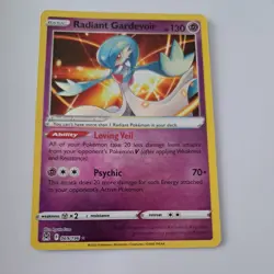 Pokemon 069/196 Card Radiant Gardevoir Lost Origin Holo Rare Near Mint - Image 1