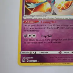 Pokemon 069/196 Card Radiant Gardevoir Lost Origin Holo Rare Near Mint - Image 4