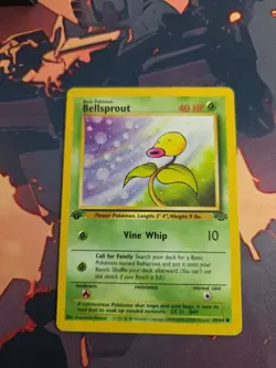 Bellsprout 49/64 Common Jungle Pokemon 1st Edition Moderately Played - Image 1
