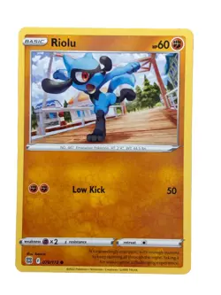 New: 2022 Pokemon TCG Riolu 078 Swsh09: Brilliant Stars Regular Common - Image 1