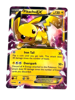 Pikachu EX XY84 Holo Black Star Promo Pokemon MP Card - Image 1