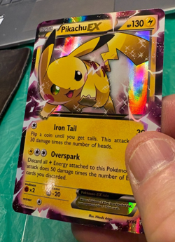 Pikachu EX XY84 Holo Black Star Promo Pokemon MP Card - Image 3