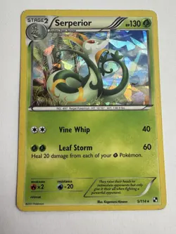 Serperior - 5/114 - Pokemon Black & White -Cracked Ice Holo Rare - LP - Image 1