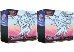 2X Pokemon Chaos Rising POKEMON CENTER ETBs Elite Trainer Box Preorder - Image 1